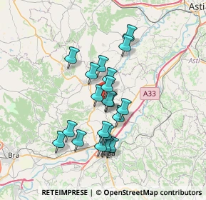 Mappa Via S. Salvario, 12050 Castellinaldo d'Alba CN, Italia (5.7365)