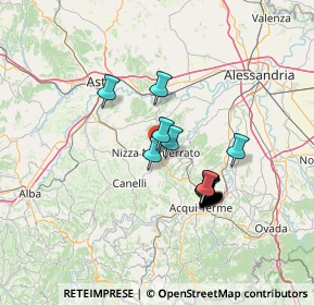 Mappa 14049 Nizza Monferrato AT, Italia (12.0865)