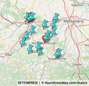 Mappa 14049 Nizza Monferrato AT, Italia (12.58105)