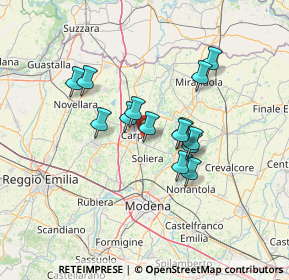 Mappa Via Grande o Rosa, 41019 Soliera MO, Italia (10.72643)