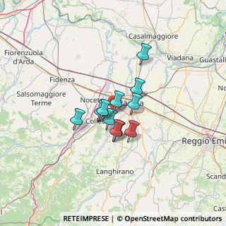Mappa Via Maestri del Lavoro, 43044 Lemignano PR, Italia (7.95455)