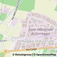 Mapa Correggio