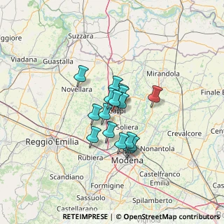 Mappa Via Wolfgang Amadeus Mozart, 41012 Carpi MO, Italia (8.25438)