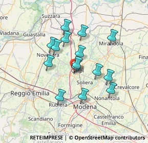 Mappa Via Wolfgang Amadeus Mozart, 41012 Carpi MO, Italia (11.64133)