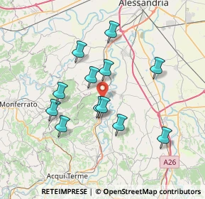 Mappa Strada Verzenasco, 15016 Cassine AL, Italia (6.49583)