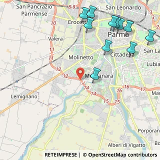Mappa Tangenziale Sud, 43125 Parma PR, Italia (2.84727)