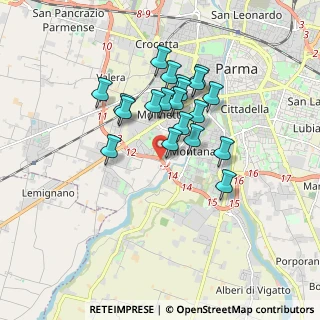 Mappa Tangenziale Sud, 43125 Parma PR, Italia (1.443)