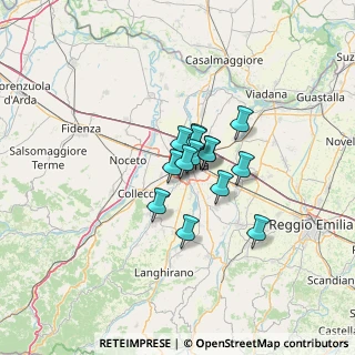Mappa Tangenziale Sud, 43125 Parma PR, Italia (7.56929)