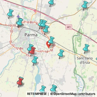 Mappa Via Alberto Savinio, 43123 Parma PR, Italia (6.0585)