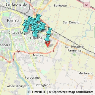 Mappa Via Alberto Savinio, 43123 Parma PR, Italia (1.9785)