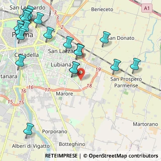 Mappa Via Alberto Savinio, 43123 Parma PR, Italia (2.9525)