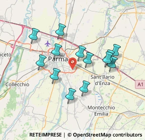 Mappa Via Alberto Savinio, 43123 Parma PR, Italia (6.55154)