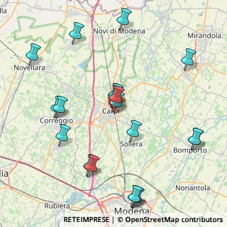 Mappa Via Cantina della Pioppa, 41012 Carpi MO, Italia (9.029)