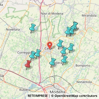 Mappa Via Cantina della Pioppa, 41012 Carpi MO, Italia (7.54615)