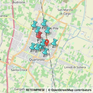 Mappa Via Cantina della Pioppa, 41012 Carpi MO, Italia (1.15)