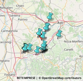 Mappa Via Canale, 12050 Castellinaldo d'Alba CN, Italia (10.0435)
