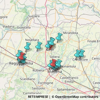 Mappa Via Antonio Gramsci, 41012 Carpi MO, Italia (15.299)