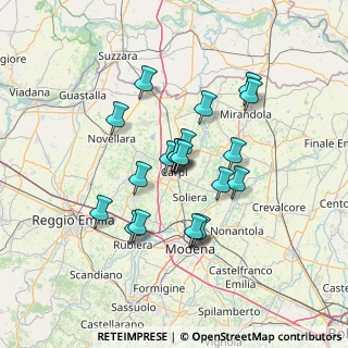 Mappa Via Antonio Gramsci, 41012 Carpi MO, Italia (11.297)
