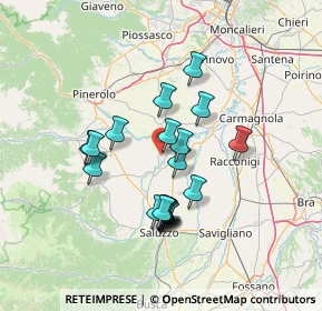 Mappa Via Belvedere, 10068 Villafranca Piemonte TO, Italia (11.984)