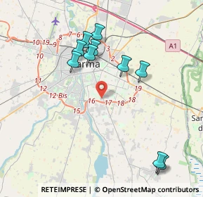 Mappa L.go Alfredo Bottai, 43123 Parma PR, Italia (4.7425)