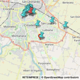 Mappa L.go Alfredo Bottai, 43123 Parma PR, Italia (2.777)