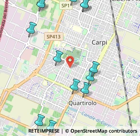 Mappa Via A. Usodimare, 41012 Carpi MO, Italia (1.33538)
