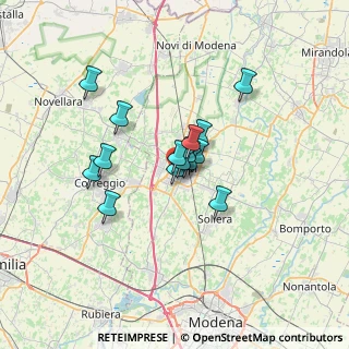 Mappa Via A. Usodimare, 41012 Carpi MO, Italia (4.636)