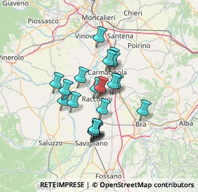 Mappa Via Caravaggio, 12035 Racconigi CN, Italia (10.2065)