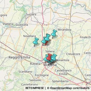 Mappa Via A. Lincoln, 41012 Carpi MO, Italia (9.87182)