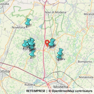 Mappa Via delle Rezdore, 41012 Carpi MO, Italia (6.27214)