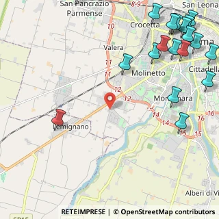 Mappa Strada di Vigheffio, 43125 Parma PR, Italia (3.4435)