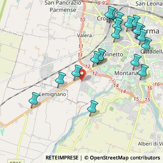 Mappa Strada di Vigheffio, 43125 Parma PR, Italia (2.6965)