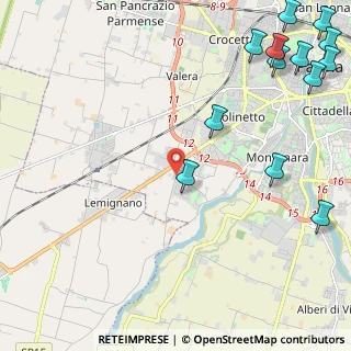 Mappa Strada di Vigheffio, 43125 Parma PR, Italia (3.38385)