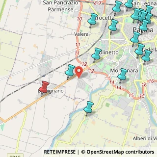 Mappa Strada di Vigheffio, 43125 Parma PR, Italia (3.35222)
