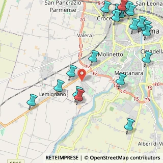 Mappa Strada di Vigheffio, 43125 Parma PR, Italia (3.0225)