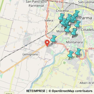 Mappa Strada di Vigheffio, 43125 Parma PR, Italia (2.5325)