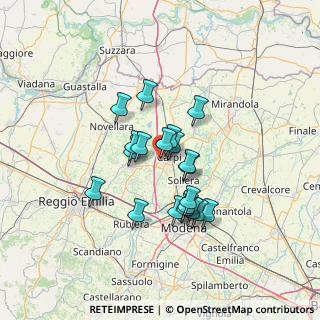Mappa Via delle Trecciaiole, 41012 Carpi MO, Italia (10.6565)