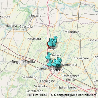 Mappa Via delle Trecciaiole, 41012 Carpi MO, Italia (10.06917)