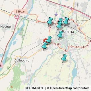 Mappa Strada Bergonzi, 43125 Parma PR, Italia (3.51818)