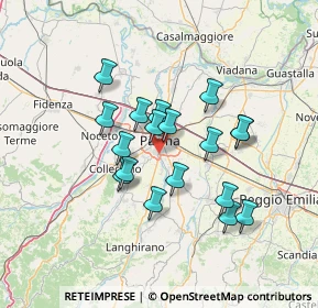 Mappa Viale F.G. Du Tillot, 43123 Parma PR, Italia (11.565)