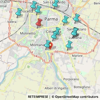 Mappa Viale F.G. Du Tillot, 43123 Parma PR, Italia (2.33857)