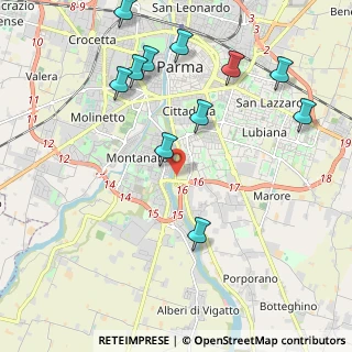 Mappa Viale F.G. Du Tillot, 43123 Parma PR, Italia (2.39182)