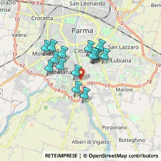 Mappa Viale F.G. Du Tillot, 43123 Parma PR, Italia (1.39933)