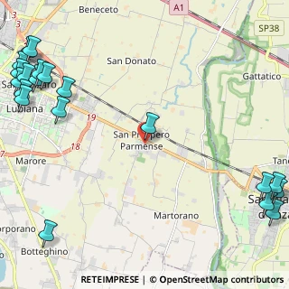 Mappa Via Alda Lagazzi, 43123 San Prospero PR, Italia (3.7485)