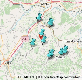 Mappa Strada Bastia, 14055 Costigliole d'Asti AT, Italia (6.585)