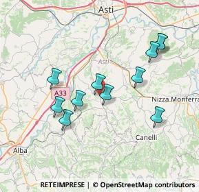 Mappa Strada Bastia, 14055 Costigliole d'Asti AT, Italia (7.10818)