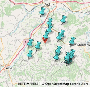 Mappa Strada Bastia, 14055 Costigliole d'Asti AT, Italia (7.569)