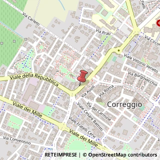 Mappa Viale Repubblica, 2, 42015 Correggio RE, Italia, 42015 Correggio, Reggio nell'Emilia (Emilia Romagna)