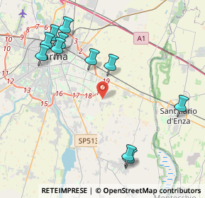 Mappa Strada Nuova di Coloreto, 43123 Parma PR, Italia (4.83545)