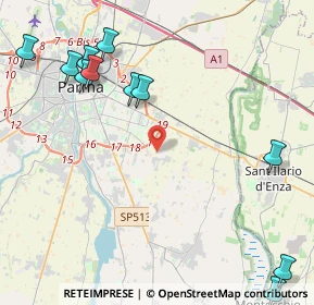 Mappa Strada Nuova di Coloreto, 43123 Parma PR, Italia (5.73182)